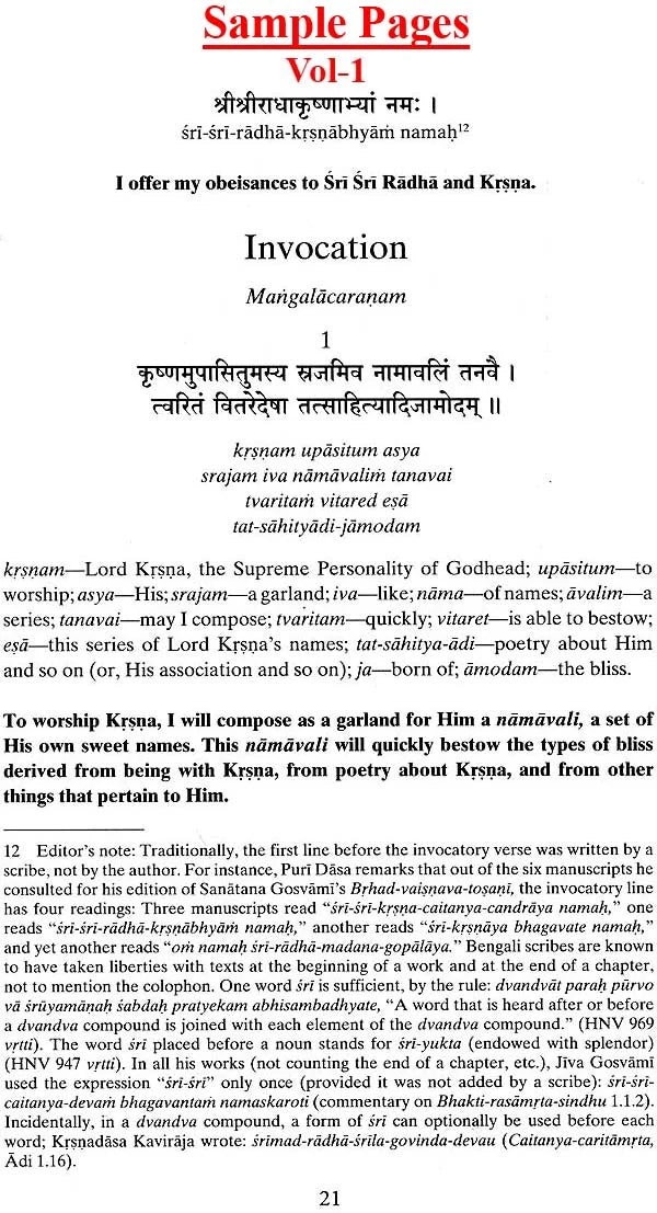 Hari Namamrta Vyakaranam - Learn Sanskrit Grammar Through the Names of Krishna (Set of 2 Volumes) - Retail Maharaj
