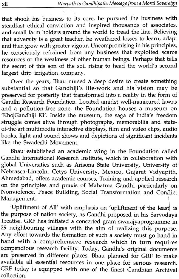 Warpath to Gandhipath (Message from a Moral Sovereign) - Retail Maharaj
