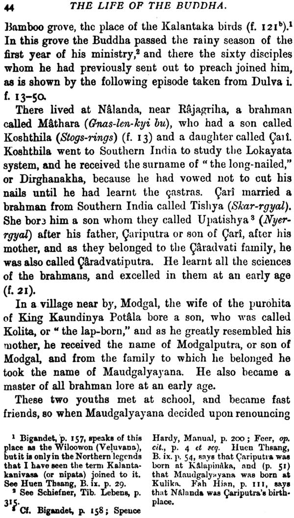 Life of the Buddha and the Early History of His Order - Retail Maharaj
