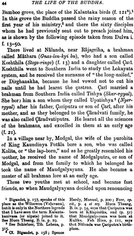 Life of the Buddha and the Early History of His Order - Retail Maharaj