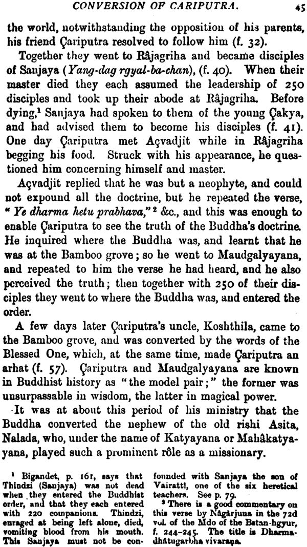 Life of the Buddha and the Early History of His Order - Retail Maharaj