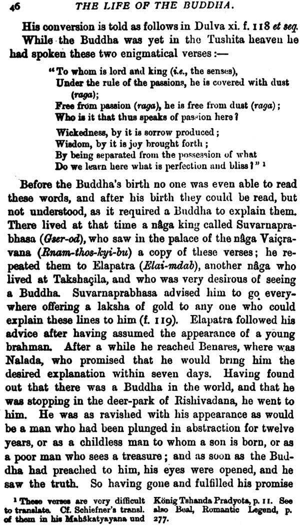 Life of the Buddha and the Early History of His Order - Retail Maharaj