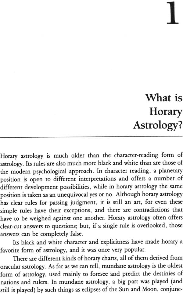 Handbook of Horary Astrology