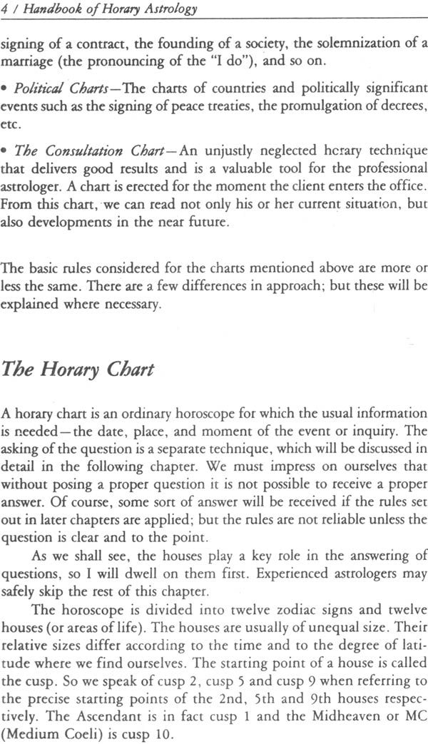 Handbook of Horary Astrology