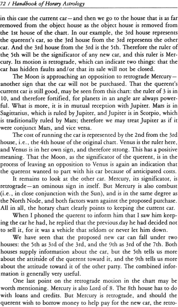 Handbook of Horary Astrology