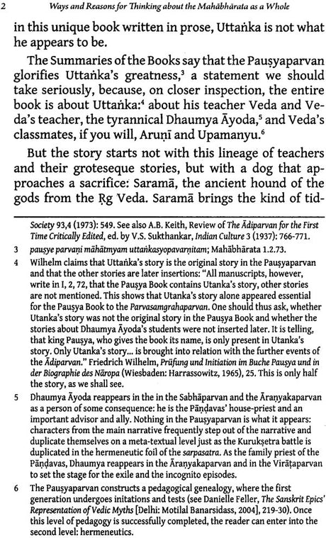 Ways and Reasons for Thinking About The Mahabharata as a Whole - Retail Maharaj
