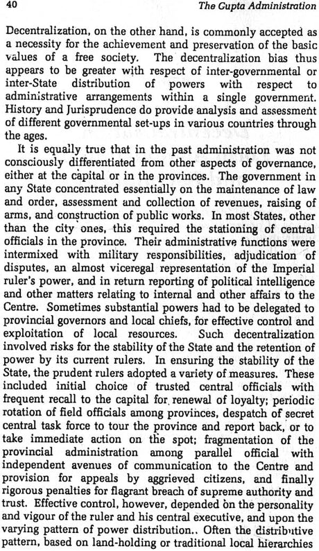 The Gupta Administration (An Old and Rare Book) - Retail Maharaj