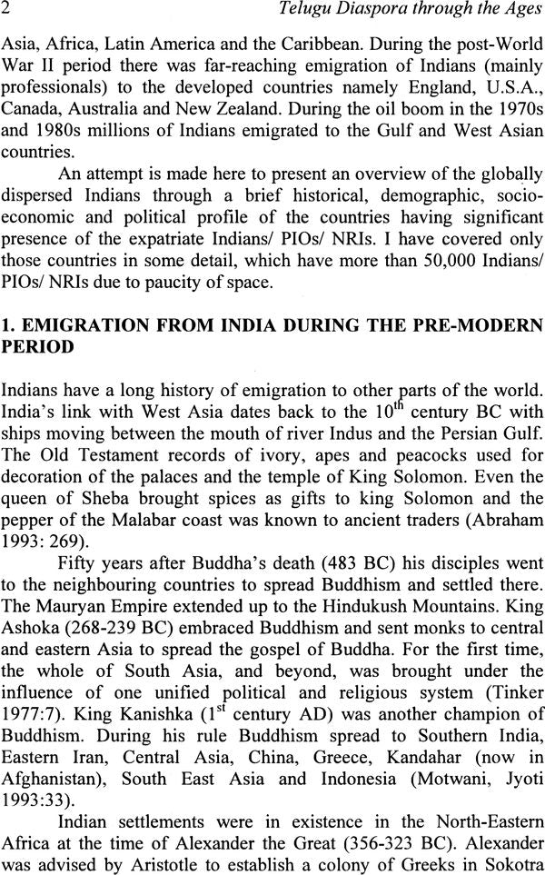 Telugu Diaspora Through The Ages (From the Earliest Times) - Retail Maharaj