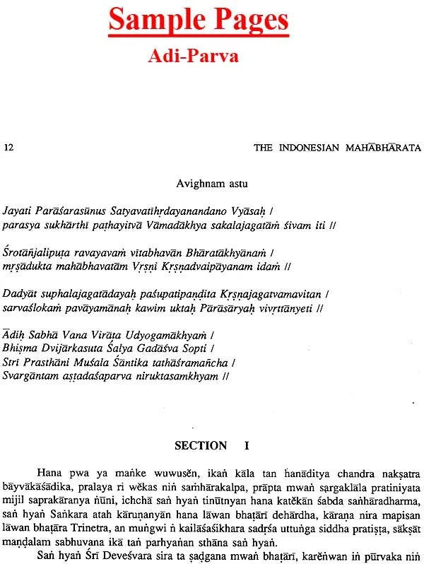 Indonesian Mahabharata - A Rare Book (Set of 5 Volumes) - Retail Maharaj