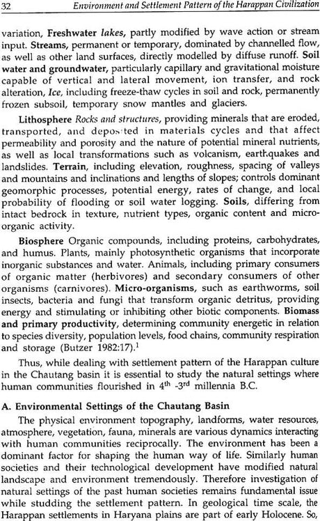 Environment and Settlement Pattern of the Harappan Civilization in the Chautang Basin - Retail Maharaj
