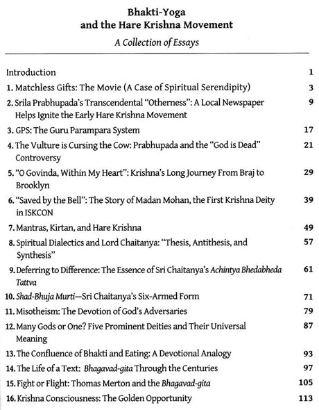 Bhakti Yoga and The Hare Krishna Movement (A Collection of Essays) - Retail Maharaj