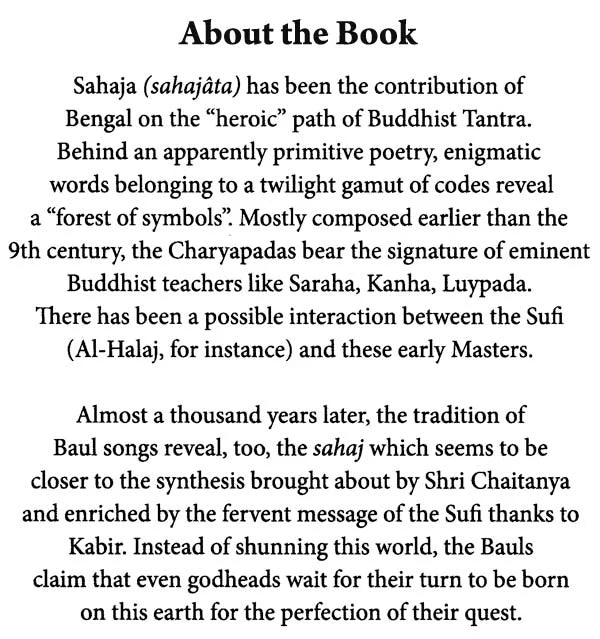 Sahaja in Quest of The Innate (An Esoteric Fusion in Bengali Poetry Through the Charya and the Baul Songs) - Retail Maharaj