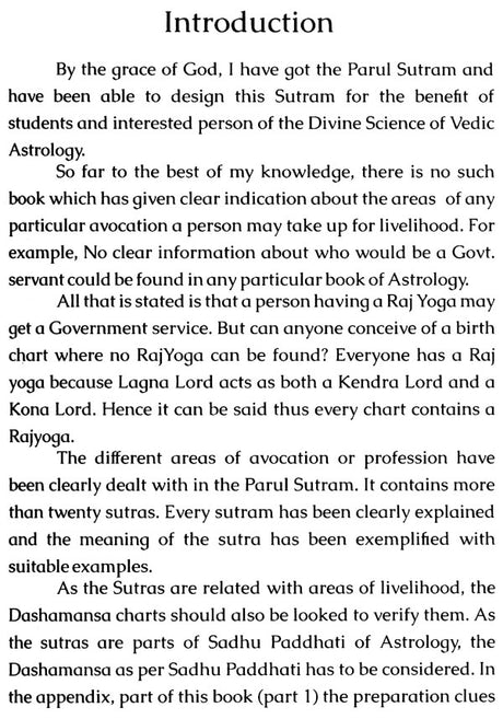 Parul Sutram Astrology of Profession [English] By Shri R K Das - Retail Maharaj