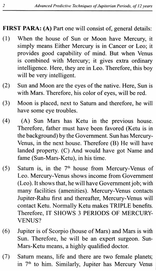 Advanced Predictive Techniques Of Jupiterian Periods Of 12 Year In English By Dr. Prof. Dineshchandra Negandhi