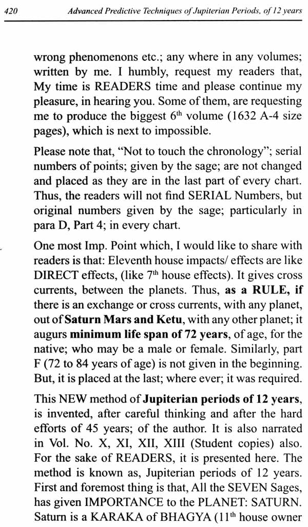 Advanced Predictive Techniques Of Jupiterian Periods Of 12 Year In English By Dr. Prof. Dineshchandra Negandhi