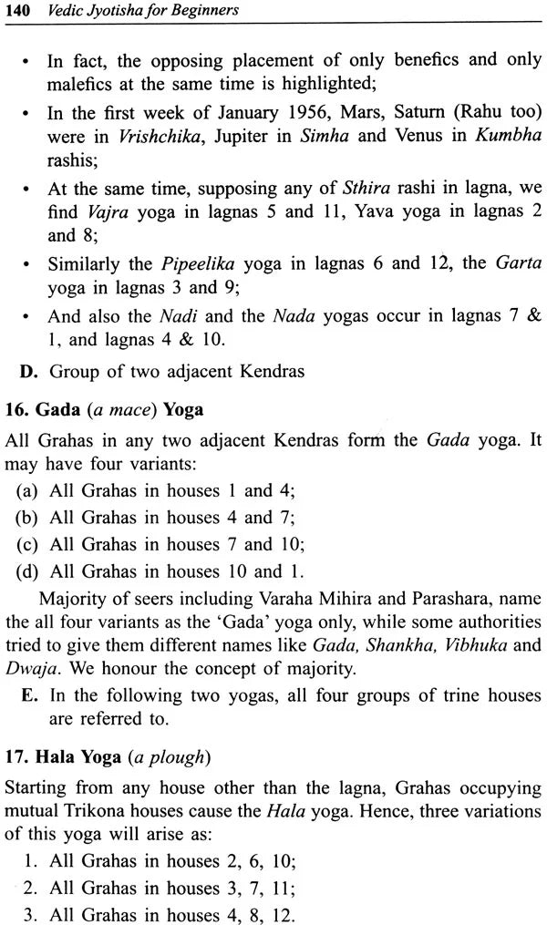 All - Important Yogas in Vedic Jyotish By Dr. Suresh Chandra Mishra in English