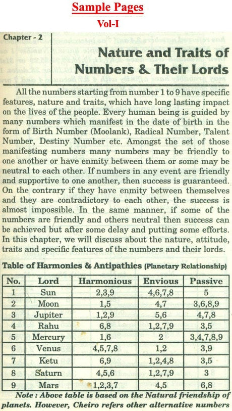 Comprehensive Vedic Numerology (Set of 2 Volumes) - Retail Maharaj