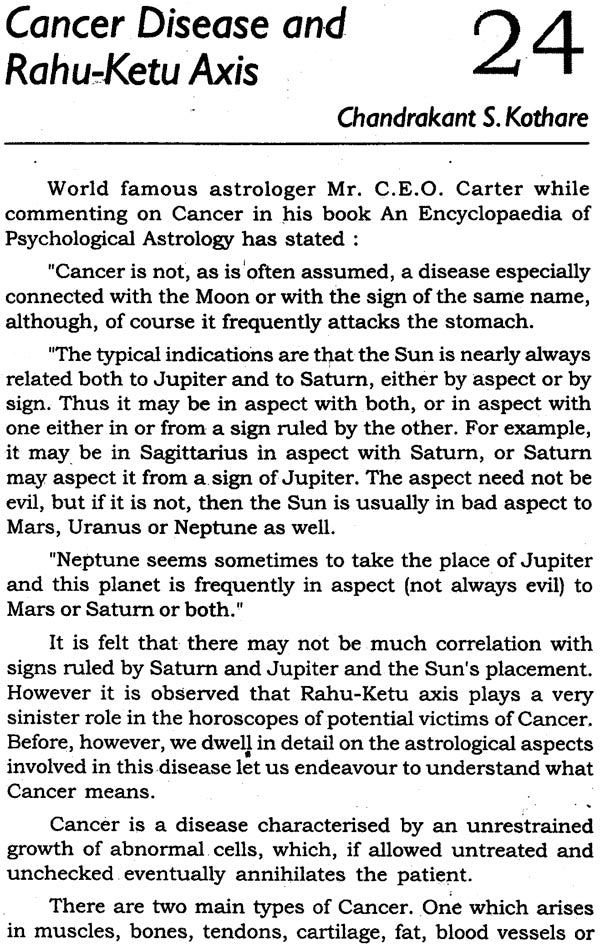 Astrology for Overcoming Cancer - Retail Maharaj
