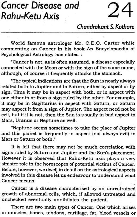 Astrology for Overcoming Cancer - Retail Maharaj