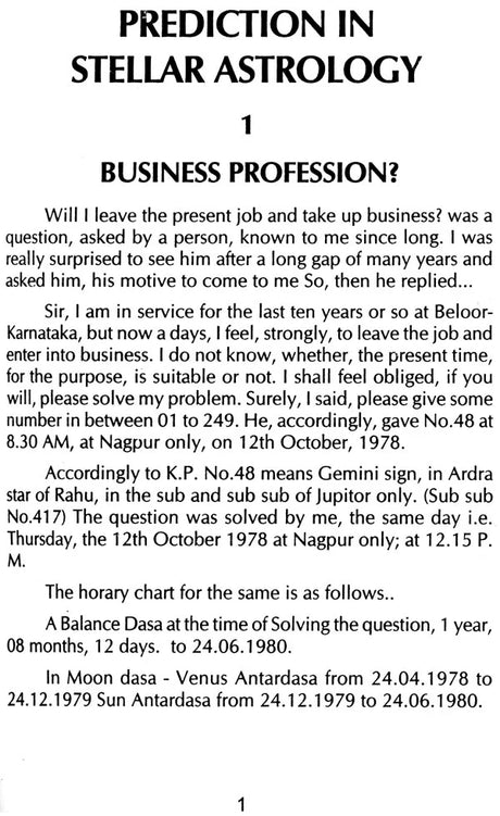 Prediction in Stellar Astrology [English] By M N Mulley - Retail Maharaj