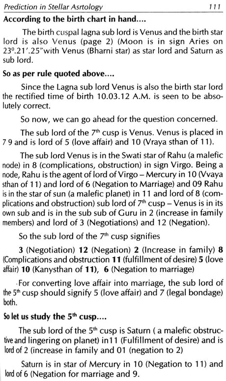 Prediction in Stellar Astrology [English] By M N Mulley - Retail Maharaj
