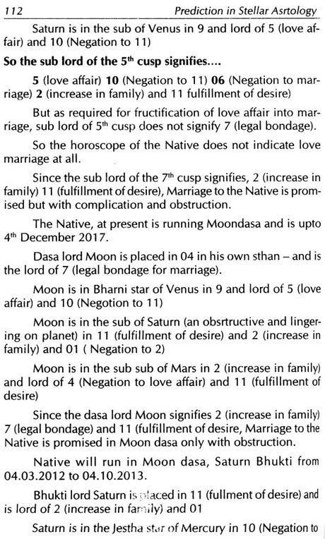 Prediction in Stellar Astrology [English] By M N Mulley - Retail Maharaj