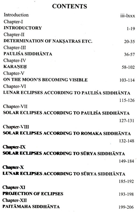 Pancasiddhantika - A Treatise on India Astronomy (An Introduction, Original Text, Sanskrit Commentary Pancasiddhantaprakasika & English Translation) - Retail Maharaj