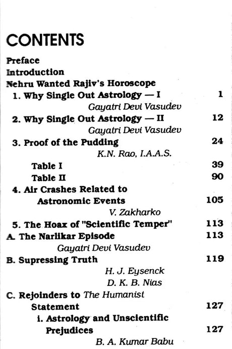 Astrology and rhe Hoax of Scientific Temper [English] By Gayatri Devi Vasudev - Retail Maharaj