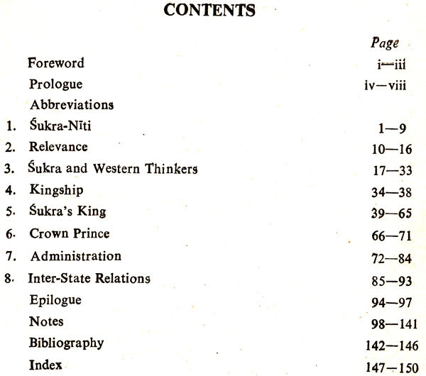 Kingship in The Sukra Niti (An Old and Rare Book) - Retail Maharaj