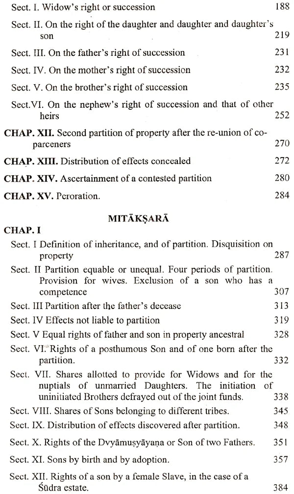 Daya Bhaga and Mitaksara (Two Treatises on the Hindu Law of Inheritance) - Retail Maharaj