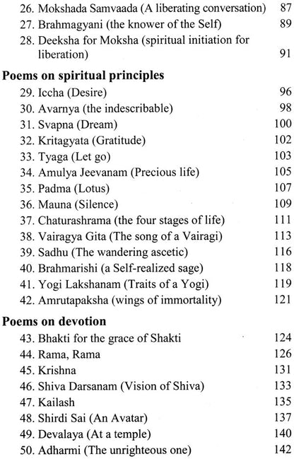 50 Poems for Self-Realisation (Moksha) - From the Treasure Trove of India&