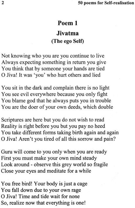 50 Poems for Self-Realisation (Moksha) - From the Treasure Trove of India's Spiritual Wisdom - Retail Maharaj