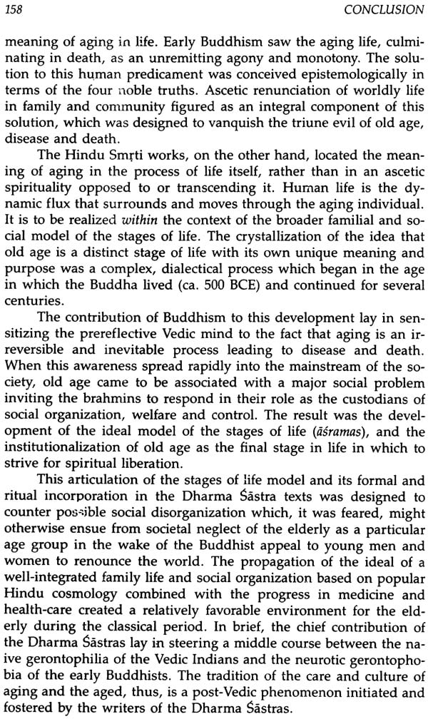 Religion And Aging In The Indian Tradition