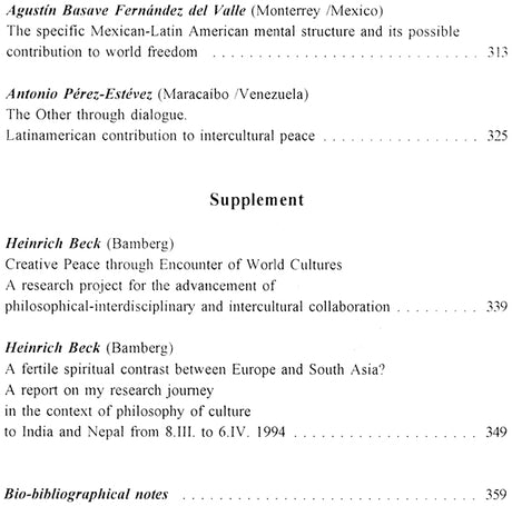 Creative Peace Through Encounter of World Cultures: In Commission of the Hanns Seidel Foundation (Sri Garib Dass Oriental Series) - Retail Maharaj