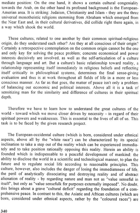Creative Peace Through Encounter of World Cultures: In Commission of the Hanns Seidel Foundation (Sri Garib Dass Oriental Series) - Retail Maharaj