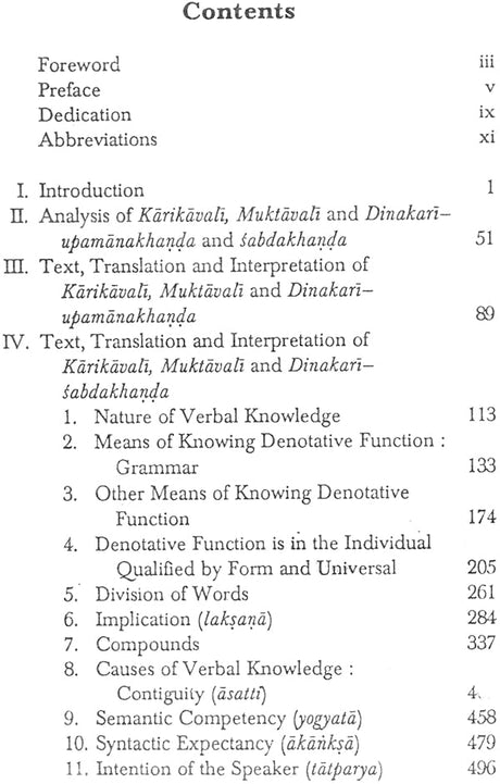 Nyaya Philosophy of Language: Analysis, Text, Translation and Interpretation of Upamana and Sabda Sections of Karikavali, Muktavali and Dinakari (Sri Garib Dass Oriental Series) - Retail Maharaj