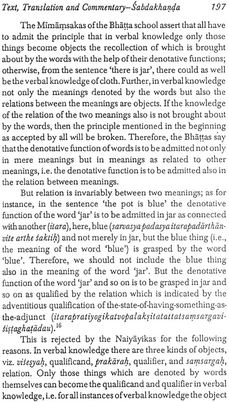 Nyaya Philosophy of Language: Analysis, Text, Translation and Interpretation of Upamana and Sabda Sections of Karikavali, Muktavali and Dinakari (Sri Garib Dass Oriental Series) - Retail Maharaj