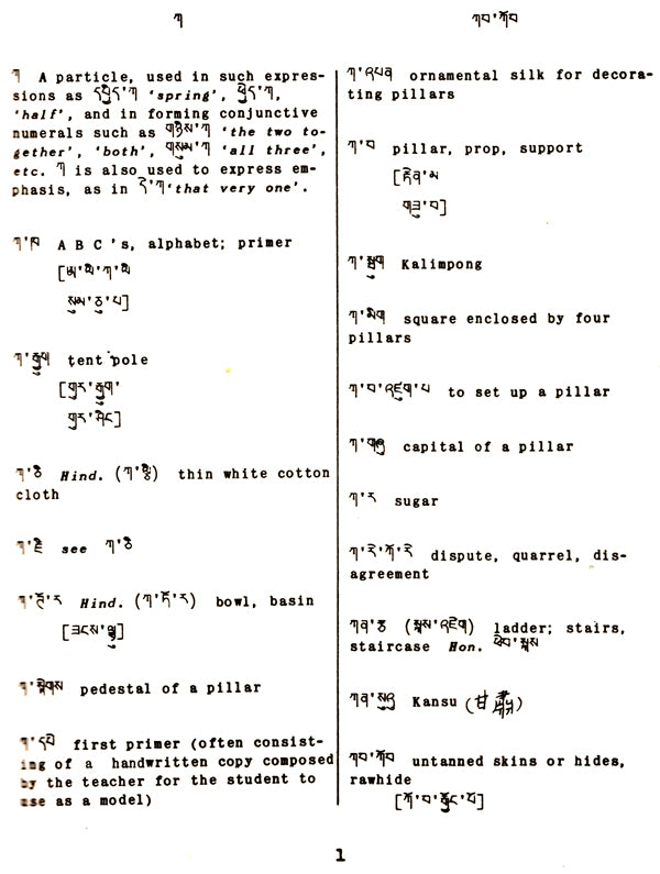 Tibetan-English Dictionary - Retail Maharaj