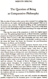 The Question of Being East West Perspectives (An Old and Rare Book) - Retail Maharaj