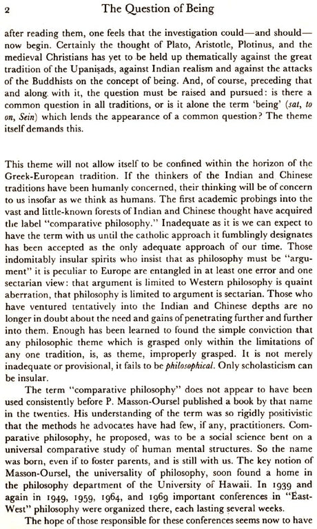The Question of Being East West Perspectives (An Old and Rare Book) - Retail Maharaj