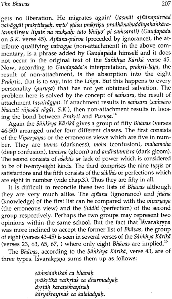 Sankhya Philosophy: A Critical Evaluation of Its Origins and Development: No. 167 (Sri Garib Dass Oriental S.) - Retail Maharaj