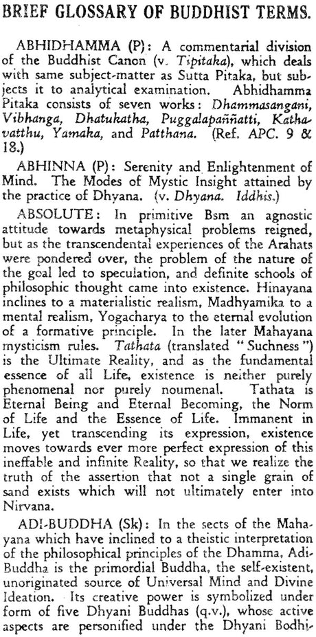 A Glossary of Buddhist Terms (Bibliotheca Indo-buddhica) - Retail Maharaj