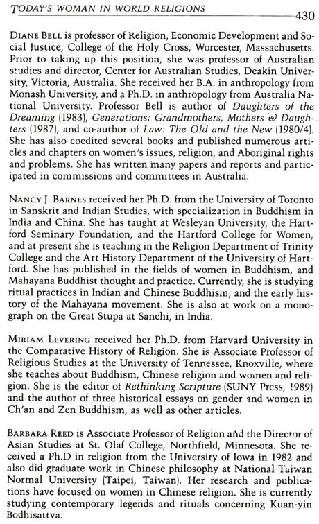 Todays Women in World Religion - Retail Maharaj