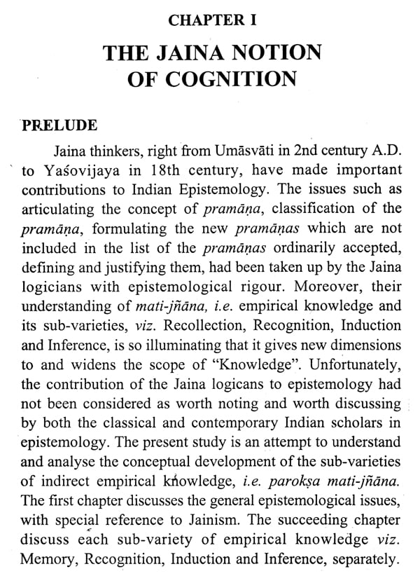Recollection, Recognition and Reasoning: A Study in The Jaina Theory of Paroksa Pramana - Retail Maharaj