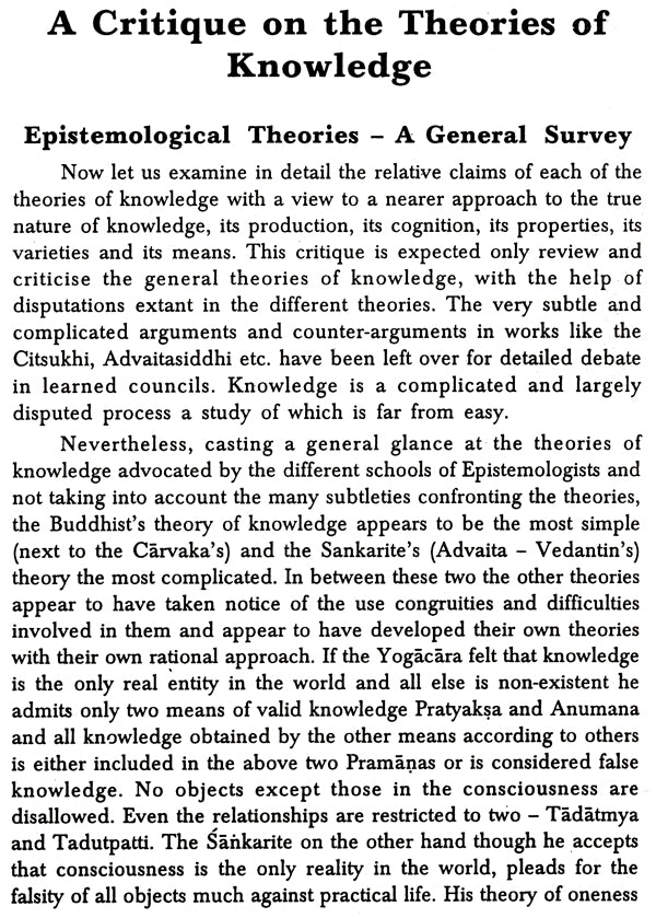 Theories Of Knowledge- A Critique - Retail Maharaj