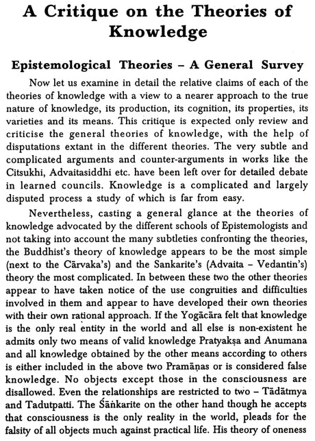 Theories Of Knowledge- A Critique - Retail Maharaj