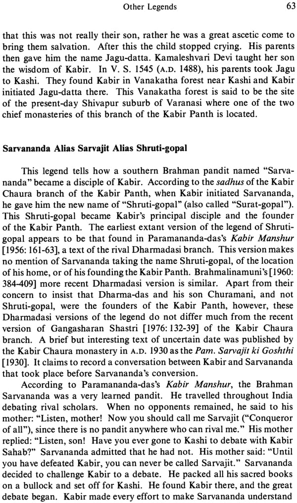 Kabir Legends and Anant Das's Kabir Parachai: No. 140 (Sri Garib Dass Oriental S.) - Retail Maharaj