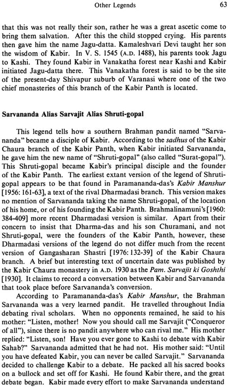 Kabir Legends and Anant Das's Kabir Parachai: No. 140 (Sri Garib Dass Oriental S.) - Retail Maharaj