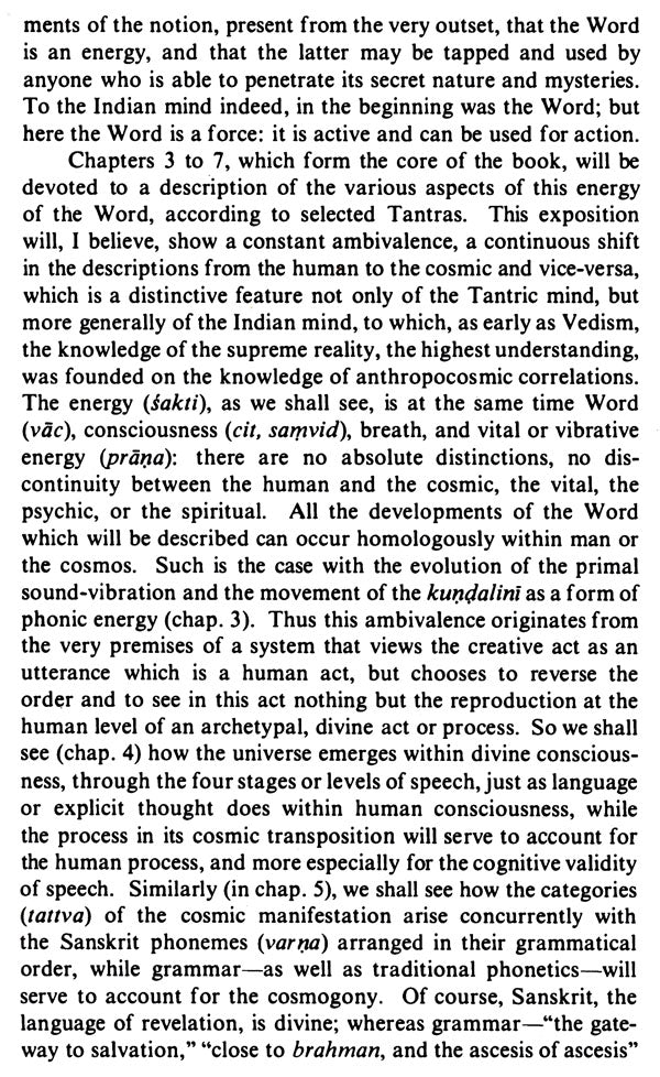 Vac: The Concept of the Word in Selected Hindu Tantras: No. 155 (Sri Garib Dass Oriental S.) - Retail Maharaj