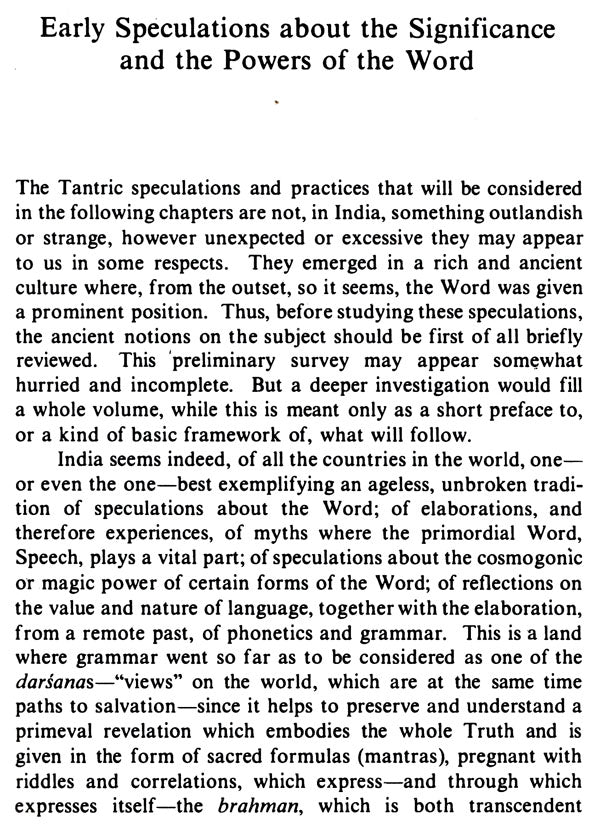 Vac: The Concept of the Word in Selected Hindu Tantras: No. 155 (Sri Garib Dass Oriental S.) - Retail Maharaj